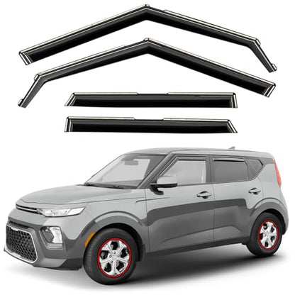 Window Deflectors Smoke Tinted in (4 Count)
