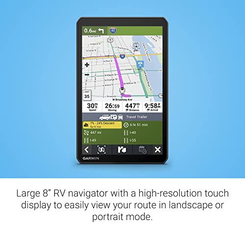 RV 895 8” GPS RV Navigator