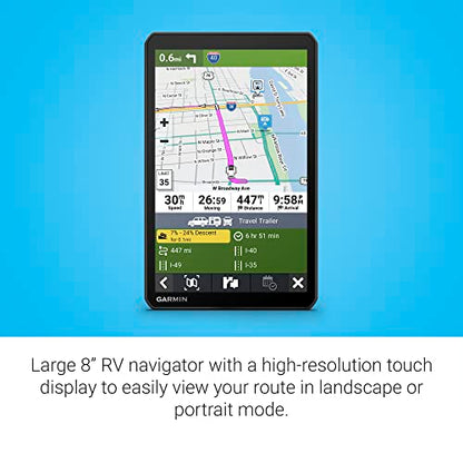 RV 895 8” GPS RV Navigator