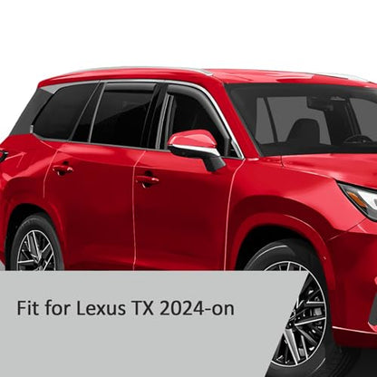 in Channel Extra Durable Rain Guards for Lexus TX 2024 (4 Count)