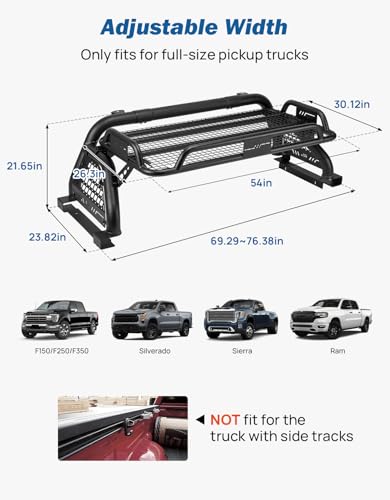 Roll Bar with Cargo Basket for Full