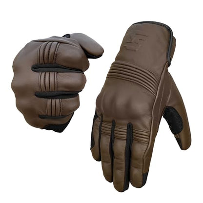 Leather Motorcycle Gloves for Men and Women