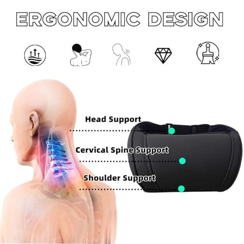 Car Neck Pillow for Driving Memory Foam Softness Black