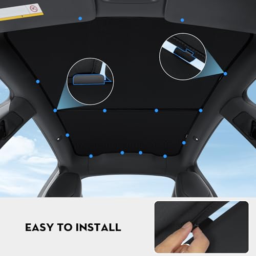 Upgraded 2026 Roof Sunshade for Tesla Model Y Juniper