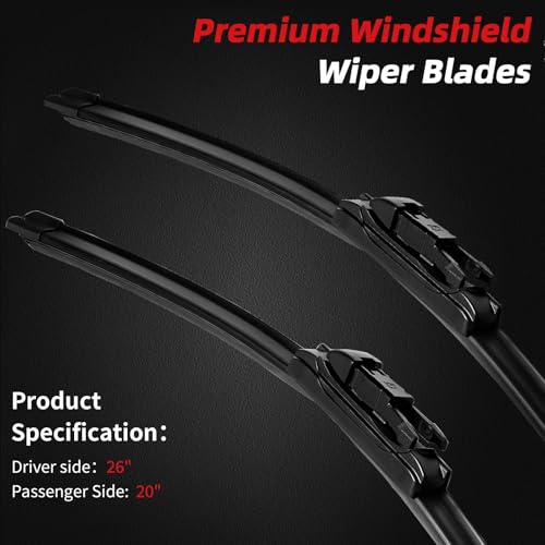 26"+20" Windshield Wiper Blades Replacement for Ford Taurus 2011