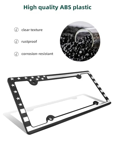 License Plate Frames American Flag