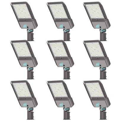240W Parking Lot Light 43200LM LED Street Lights Outdoor 9Pack (9 Count)