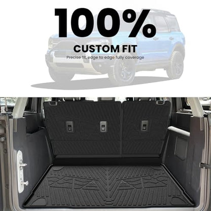Cargo Mats+Rear Back Seat Protector for Ford Bronco 4