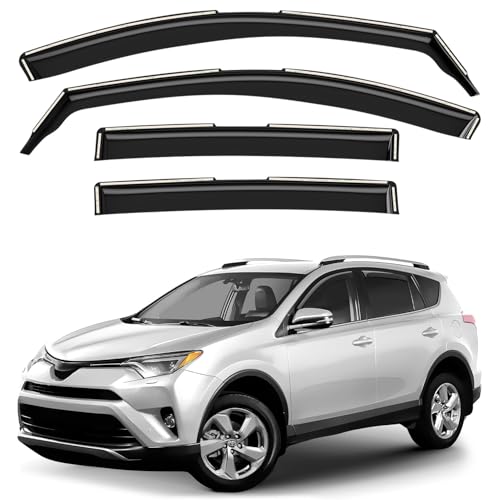 Window Deflectors Smoke Tinted in (4 Count)