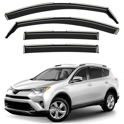 Window Deflectors Smoke Tinted in (4 Count)
