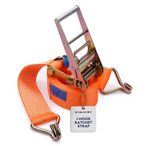 Ratchet Straps with Double J Hook 4 inch X 40 ft 22000 Lbs MBS