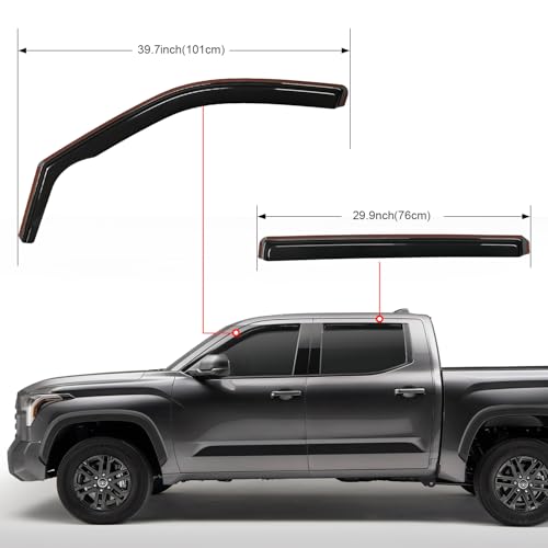 Side Window Deflectors for Toyota Tundra Crew Max 2022