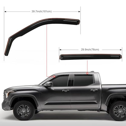 Side Window Deflectors for Toyota Tundra Crew Max 2022