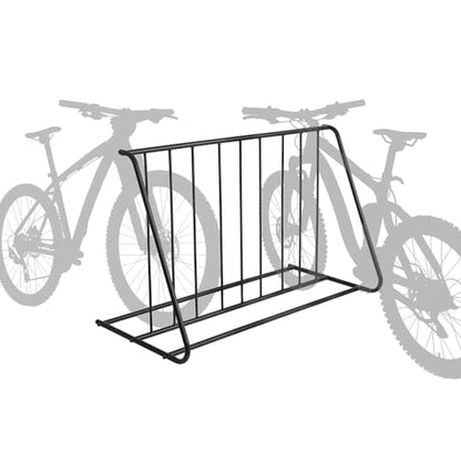6 Bike Metal Rack Stand Freestanding Garage Bicycle Storage