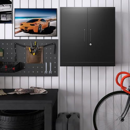 Metal Storage Cabinets with 2 Doors and Handle