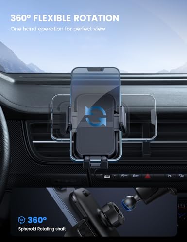 2026 Wider Clamp & Metal Hook Car Phone Holder Vent Accessories