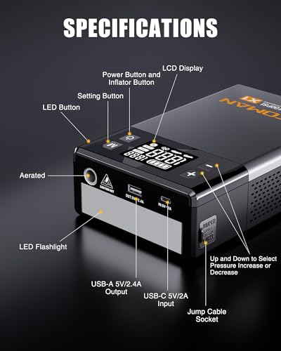 X1 2500A Jump Starter