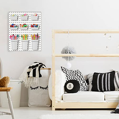 20 Pcs Pegboard Bins and Cups with Hooks and Loops Peg Assortment Organizer Accessories Various Tool Organizer Pegboard Baskets Set for Garage Workshop Workbench Office