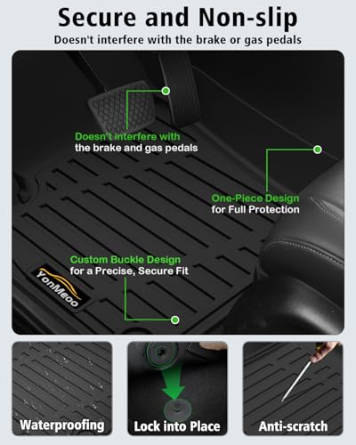 Floor Mats & Cargo Mat & Backrest Mat Custom for Ford Escape 2020 (160 Count)