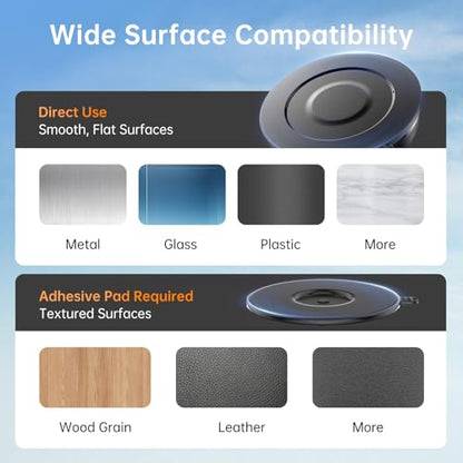 for MagSafe Car Mount Vacuum Magnetic Phone Holder Dash Windshield