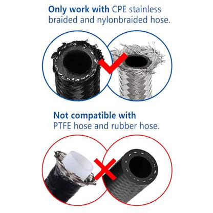 Swivel 12AN Fitting 90 Degree For CPE Braided Hose End Black 2Pcs (2 Count)