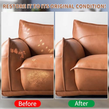 Light Brown Leather Recoloring Balm with 100ml Mink Oil
