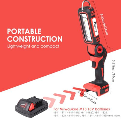 LED Work Light for Milwaukee M18 18V Battery