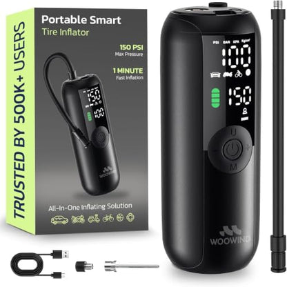 Bike Pump Portable Air Compressor for Cars & Bikes