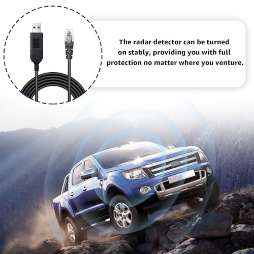 USB to RJ11 Radar Detector Power Cable for Uniden Escort Detectors 6.56Ft
