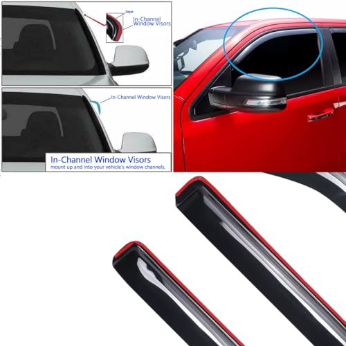 Window Visors Rain Guards for 2007 (4 Count)