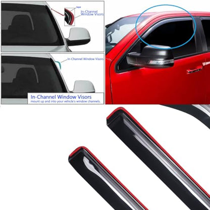 Window Visors Rain Guards for 2007 (4 Count)