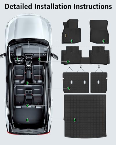 Floor Mats & Cargo Liner & Backrest Mat for Mazda CX