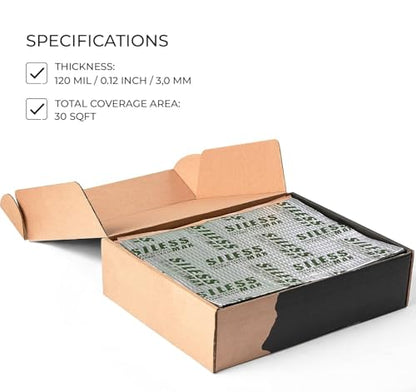 Max 120 mil 30 sqft Car Sound Deadening mat