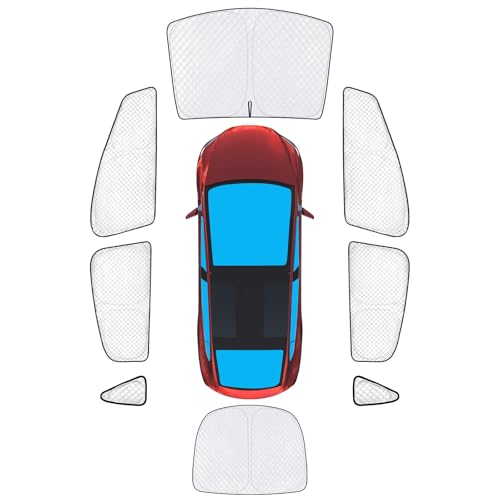 8pcs Full Sun Shades for Tesla Model X 2016 (8 Count)