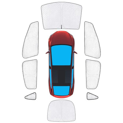 8pcs Full Sun Shades for Tesla Model X 2016 (8 Count)