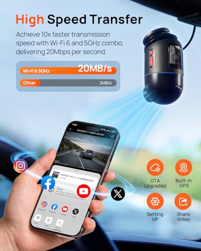Dual Dash Cam Front and Rear 4K
