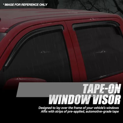 4PCS Tape On Window Visors for 2000 (4 Count)