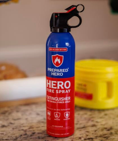 Fire Spray Mini Fire Extinguisher for Home & Car (8 Ounce)