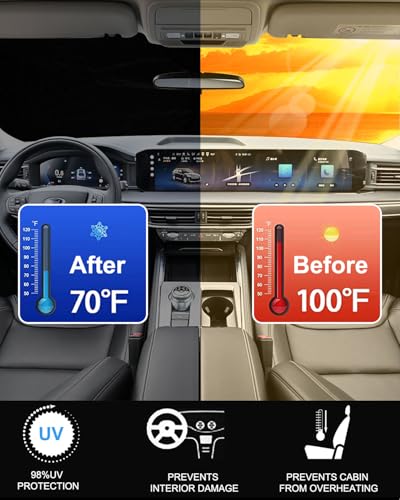 Foldable Front Windshield Sunshade fit for Ford Explorer 2020