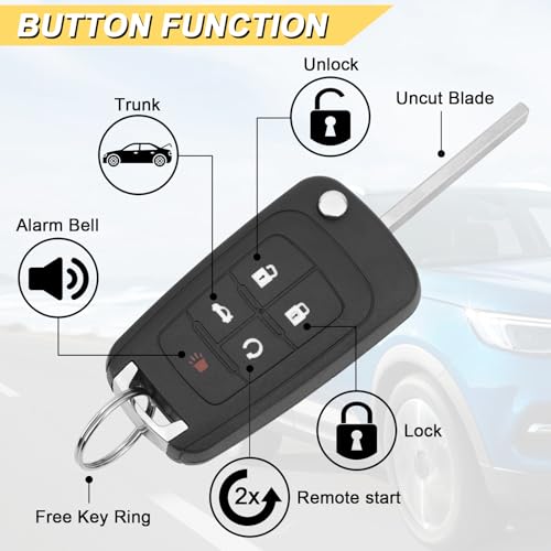Key Fob Replacement for 2014 (2 Count)