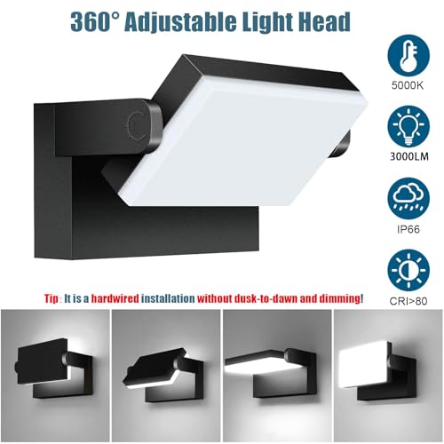40W 8 Pack LED Outdoor Wall Light (8 Count)
