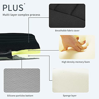 Car Seat Cushion Pad for Home Use Car Driver Seat Office Chair Memory Foam Seat Cushion