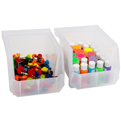 Medium Tall Stackable Plastic Storage Bins