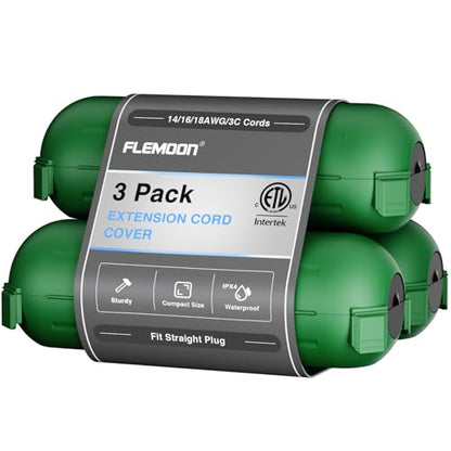Outdoor Extension Cord Cover (3 Count)