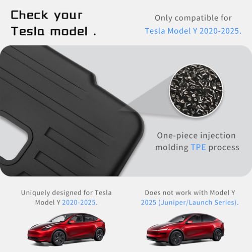 for Tesla Model Y Rear Seat Back Cover Seatback Liner Backrest Protector Accessories 5 (3 Count)