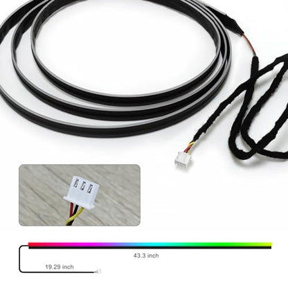 Dreamcolor Acrylic Interior Car LED Strip Light 43