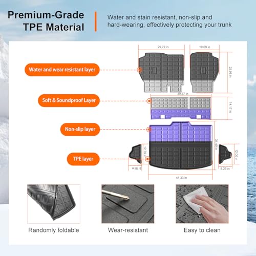 Fuel Cargo Mat Backrest Mats Compatible with 2023
