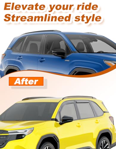 in Channel Window Visors Rain Guards for Subaru Forester 2025 2026 (4 Count)