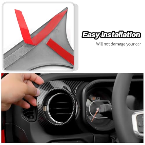 2pcs for 2024+ Jeep Wrangler JL Interior Accessories Center Console Dash Panel Cover Trim