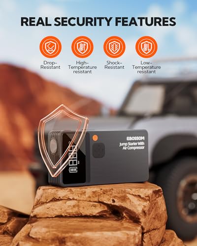 Car Battery Jump Starter with Air Compressor